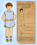 Pictorial Review 3873: 1920s Toddlers Sunsuit Romper Sz 4 Vintage Sewing Pattern - Vintage4me2