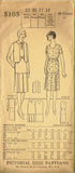 1920s Pictorial Review Sewing Pattern 5105 Junior Girls Flapper Suit Size 12 30B - Vintage4me2