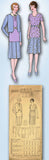 1920s Pictorial Review Sewing Pattern 5105 Junior Girls Flapper Suit Size 12 30B - Vintage4me2