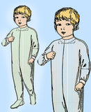 Pictorial Review 5301: 1910s Toddler Boys Night Drawers Sz 1 Vintage Sewing Pattern