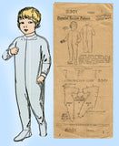 Pictorial Review 5301: 1910s Toddler Boys Night Drawers Sz 1 Vintage Sewing Pattern