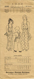 1930s Original Vintage Pictorial Review Pattern 5391 Toddler Girls Overalls Sz 2
