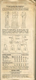 Pictorial Review 5891: 1930s Rare Uncut Evening Gown 40B Vintage Sewing Pattern