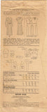 1930s Original Vintage Pictorial Review Pattern 5938 Teen Girls Art Deco Dress
