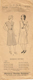1930s Original Vintage Pictorial Review Pattern 5938 Teen Girls Art Deco Dress