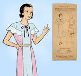 Pictorial Review 6144: 1930s Sweet Girls Party Dress Sz12 Vintage Sewing Pattern