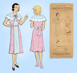 Pictorial Review 6144: 1930s Sweet Girls Party Dress Sz12 Vintage Sewing Pattern