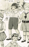 1910s Original Vintage Pictorial Review Pattern 6286 WWI Toddler Boys Suit Sz 6