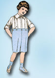 1910s Original Vintage Pictorial Review Pattern 6286 WWI Toddler Boys Suit Sz 6