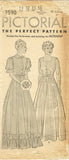 Pictorial Review 7590: 1930s Misses Graduation Gown Sz 32 B Vintage Sewing Pattern - Vintage4me2