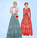 Pictorial Review 7590: 1930s Misses Graduation Gown Sz 32 B Vintage Sewing Pattern - Vintage4me2