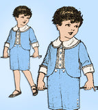 1920s Original Vintage Pictorial Review Sewing Pattern 9401 Little Boys Suit Sz7