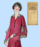 Pictorial Review 2942: 1920s Misses Flapper Dress Sz 35 B Vintage Sewing Pattern - Vintage4me2