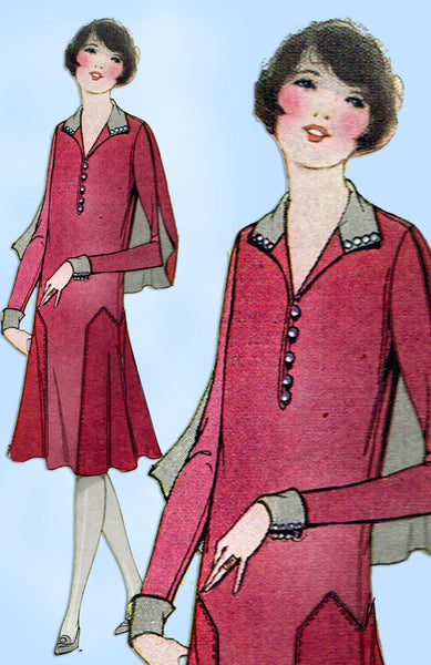 Pictorial Review 2942: 1920s Misses Flapper Dress Sz 35 B Vintage Sewing Pattern - Vintage4me2