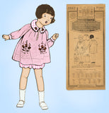 Pictorial Review 3567: 1920s Toddler Girls Bloomer Dress Sz 6 VTG Sewing Pattern