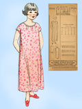Pictorial Review 3946: 1920s Sweet Girls Nightgown Sz6 Vintage Sewing Pattern