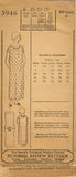 Pictorial Review 3946: 1920s Sweet Girls Nightgown Sz6 Vintage Sewing Pattern