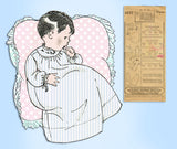 1920s Pictorial Review Sewing Pattern 4137 Infant Layette with Christening Dress - Vintage4me2