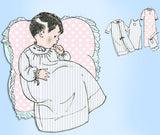 1920s Pictorial Review Sewing Pattern 4137 Infant Layette with Christening Dress - Vintage4me2