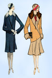 Pictorial Review 4151: 1920s Uncut Flapper Coat Sz 38 B Vintage Sewing Pattern - Vintage4me2