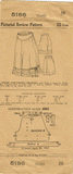 1910s VTG Pictorial Review Sewing Pattern 5186 Misses Edwardian Drawers Size 20
