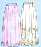 1910s VTG Pictorial Review Sewing Pattern 7424 Misses 4 Piece Petticoat Sz 28 W