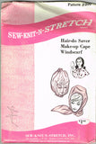 Sew Knit 209: 1960s Uncut Womens Hair Do Saver Windscarf Vintage Sewing Pattern
