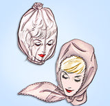 Sew Knit 209: 1960s Uncut Womens Hair Do Saver Windscarf Vintage Sewing Pattern
