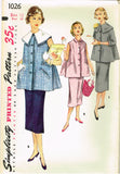 1950s Vintage Simplicity Sewing Pattern 1026 Uncut Misses Maternity Suit Size 12