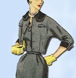 1950s Vintage Misses Dress & Jacket Uncut 1955 Simplicity Sewing Pattern Size 12