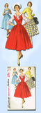 1950s Vintage Simplicity Sewing Pattern 1037 Misses' Dress or Jumper Size 16 FF