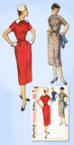 1950s Vintage Simplicity Sewing Pattern 1039 Uncut Misses Slender Dress Size 32B