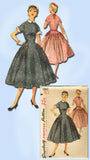 1950s Vintage Simplicity Sewing Pattern 1042 FF Misses Rockabilly Dress Sz 29 B - Vintage4me2