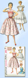 1950s Vintage Simplicity Sewing Pattern 1047 Misses' Smocked Dress Size 12 Uncut