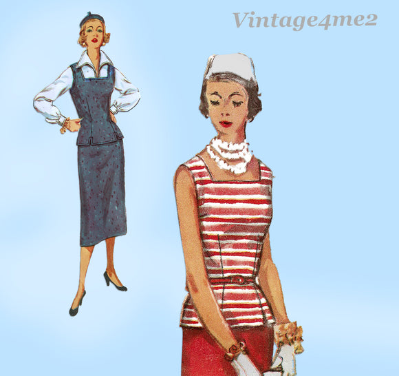 Simplicity Pattern 7481 Vintage Misses Suit – Jacket and skirt size 14 Bust  36 | Sewing Pattern Heaven