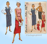 1950s Vintage Simplicity Sewing Pattern 1053 Uncut Misses Suit Separates Sz 14