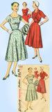 1950s Vintage Simplicity Sewing Pattern 1062 Misses Dress & Jacket Size Sz 32 B - Vintage4me2
