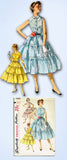 1950s Vintage Misses Sun Dress Uncut 1955 Simplicity Sewing Pattern 1082 Size 16