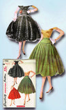 1950s Vintage Misses Simple Skirt Uncut 1955 Simplicity Sewing Pattern 1086 25W