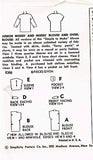 1950s Vintage Simplicity Sewing Pattern 1088 Simple to Make Misses Blouse Sz 14