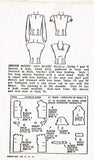 1940s Vintage Simplicity Sewing Pattern 1093 Misses WWII Blouse Set Size 34 Bust