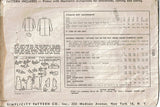 1940s Vintage Simplicity Sewing Pattern 1101 Toddler Boys Coat & Hat Size 6