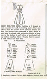 1950s Original Vintage Simplicity Pattern 1116 Uncut Misses Cocktail Dress Sz 14