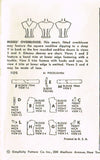 1950s Vintage Misses Blouse Uncut 1955 Simplicity Sewing Pattern 1126 Size 14
