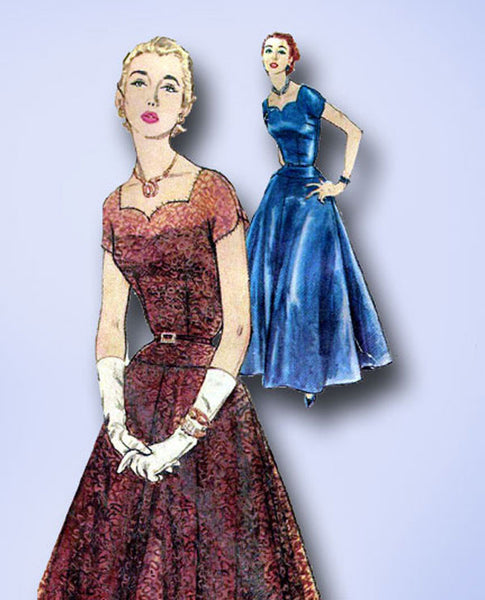 1950s Vintage Simplicity Sewing Pattern 1134 Uncut Misses' Cocktail Dr Vintage4me2 1950s Vintage Simplicity Sewing Pattern 1134 Uncut Misses' Cocktail Dr Vintage4me2