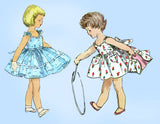 1950s Vintage Simplicity Sewing Pattern 1149 Baby Girls Dress & Topper Size 1