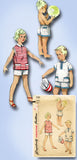 1950s Original Vintage Simplicity Pattern 1150 Toddler Boys Shirt & Shorts Sz 1