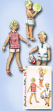 1950s Original Vintage Simplicity Pattern 1150 Toddler Boys Shirt & Shorts Sz 6