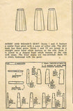 1940s Vintage Simplicity Sewing Pattern 1152 Uncut Misses WWII Skirt Size 26 W