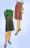 1940s Vintage Simplicity Sewing Pattern 1152 Uncut Misses WWII Skirt Size 26 W